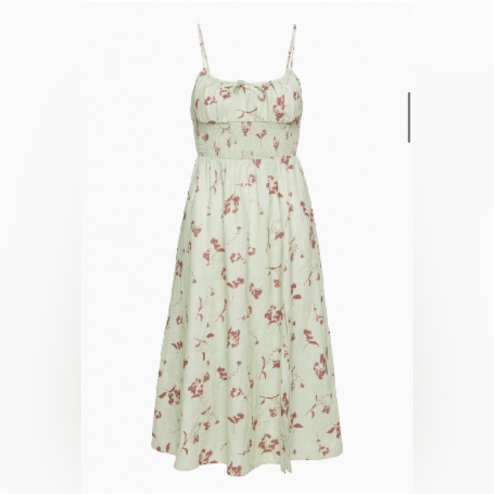 Wilfred Genoa Organic Linen Midi Dress. Size S.